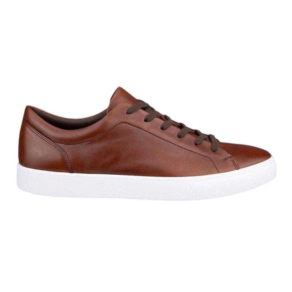 Ecco Mens Flat Sneakers / Cognac